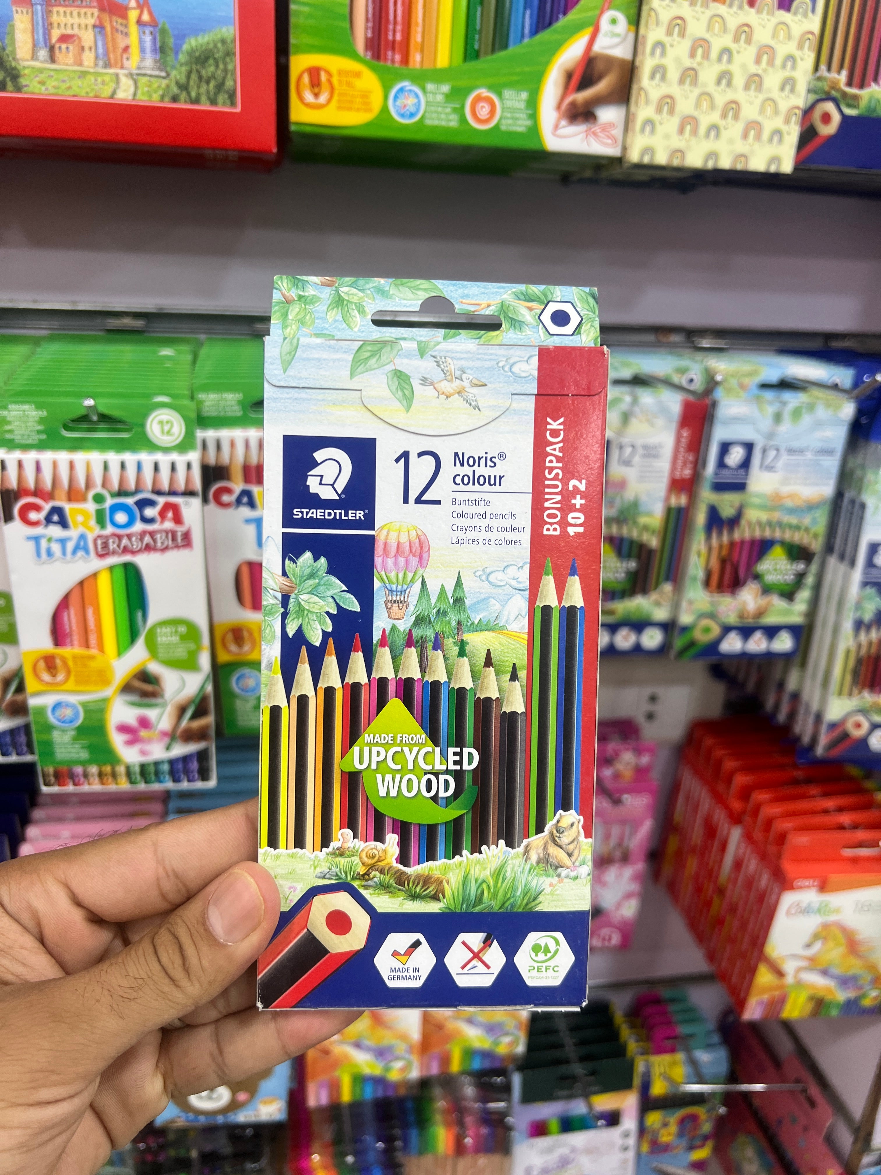 ألوان خشب 12 لون استدلر