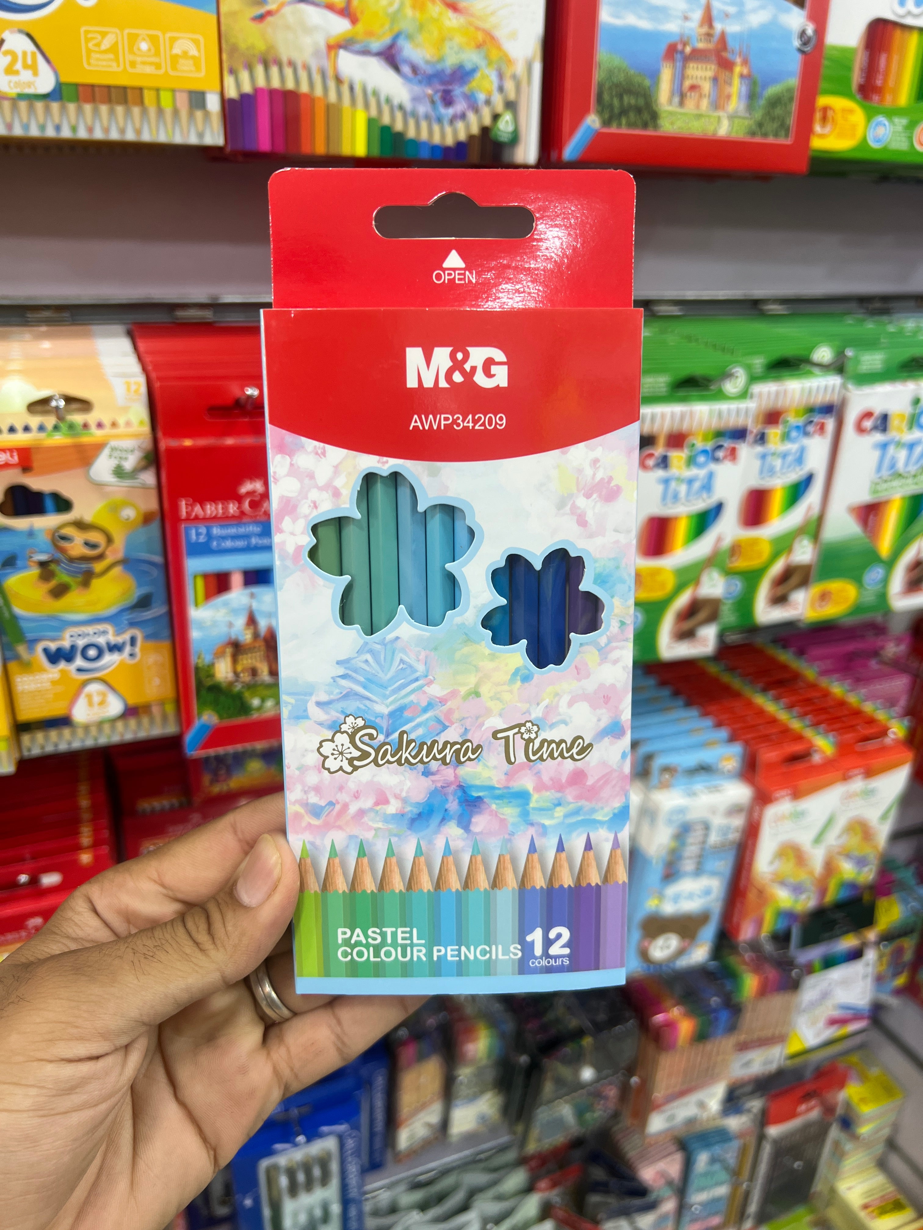 ألوان خشب 12 لون باستل MG