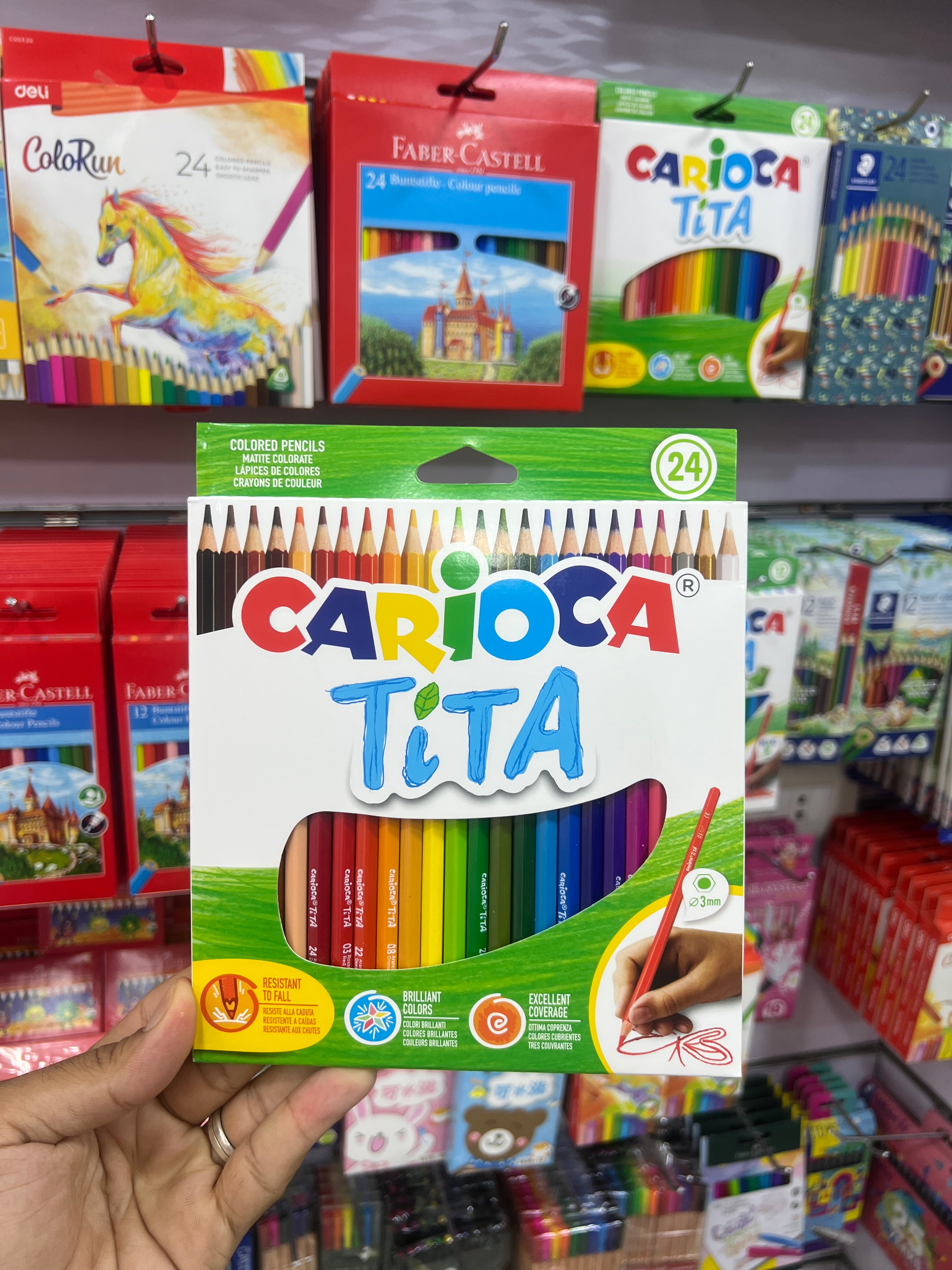 ألوان خشب 24 لون Carioca Tita