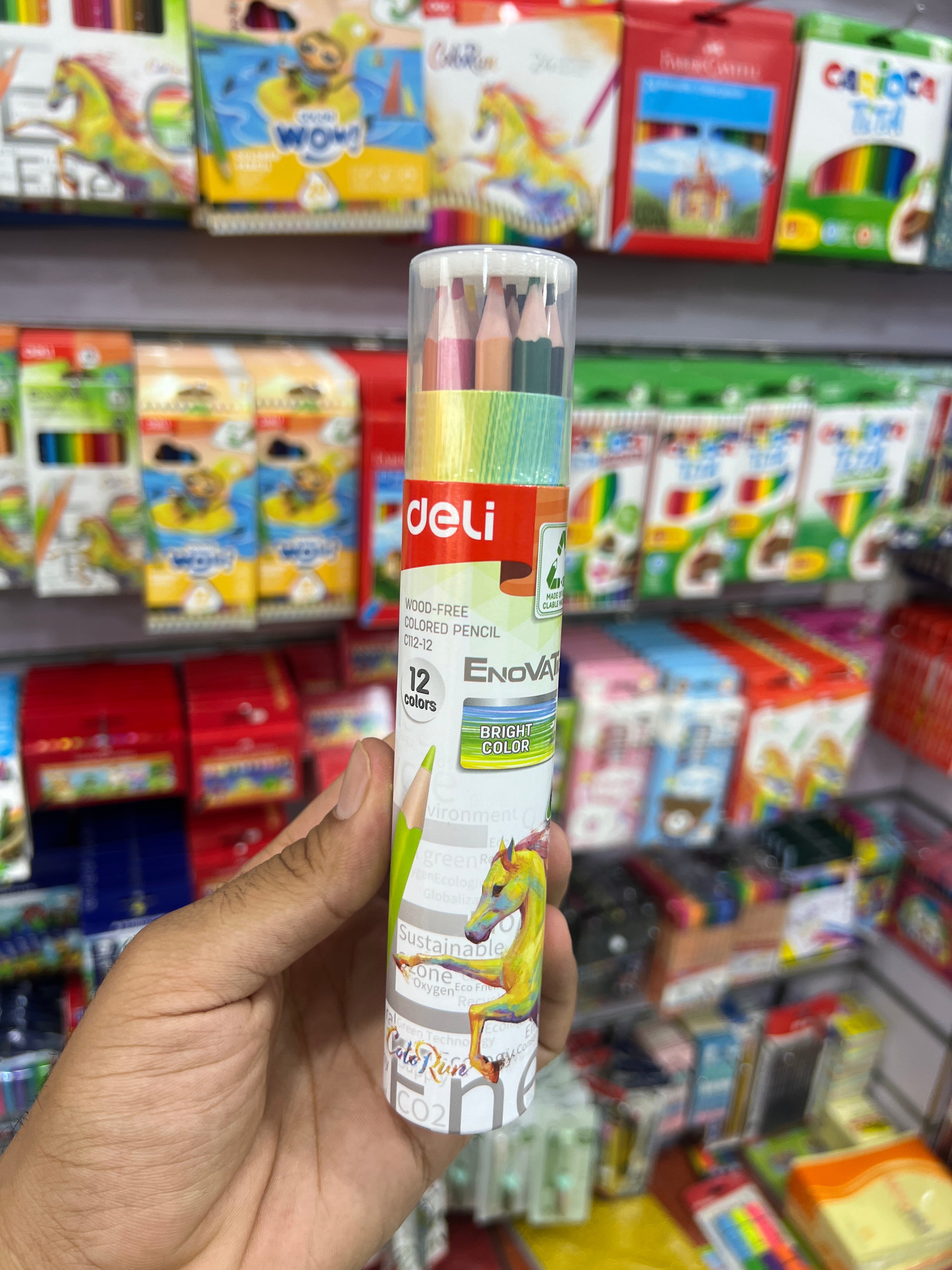 ألوان خشب 12 لون Deli Enovation كوب