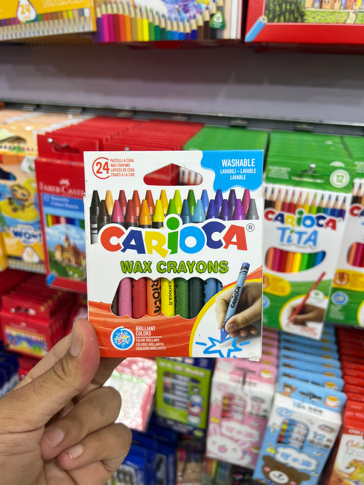 ألوان شمع 24 لون Carioca