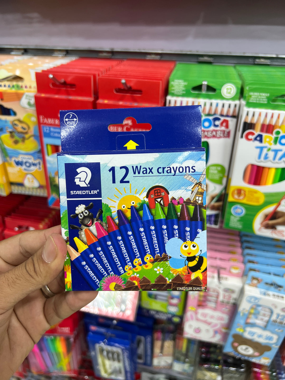 ألوان شمع 12 لون Staedtler