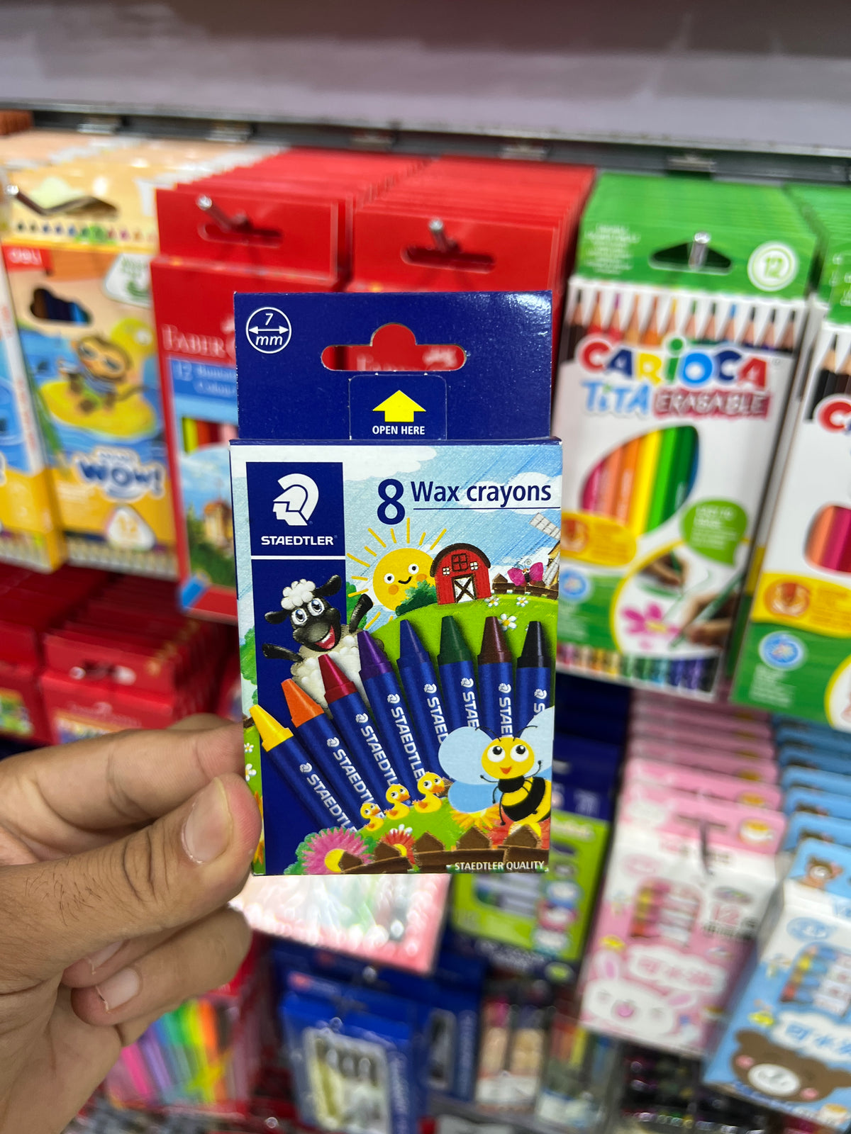 ألوان شمع 8 لون Staedtler