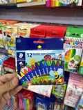 ألوان شمع 12 لون Staedtler جامبو