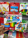 ألوان فلوماستر 12 لون  Carioca جامبو