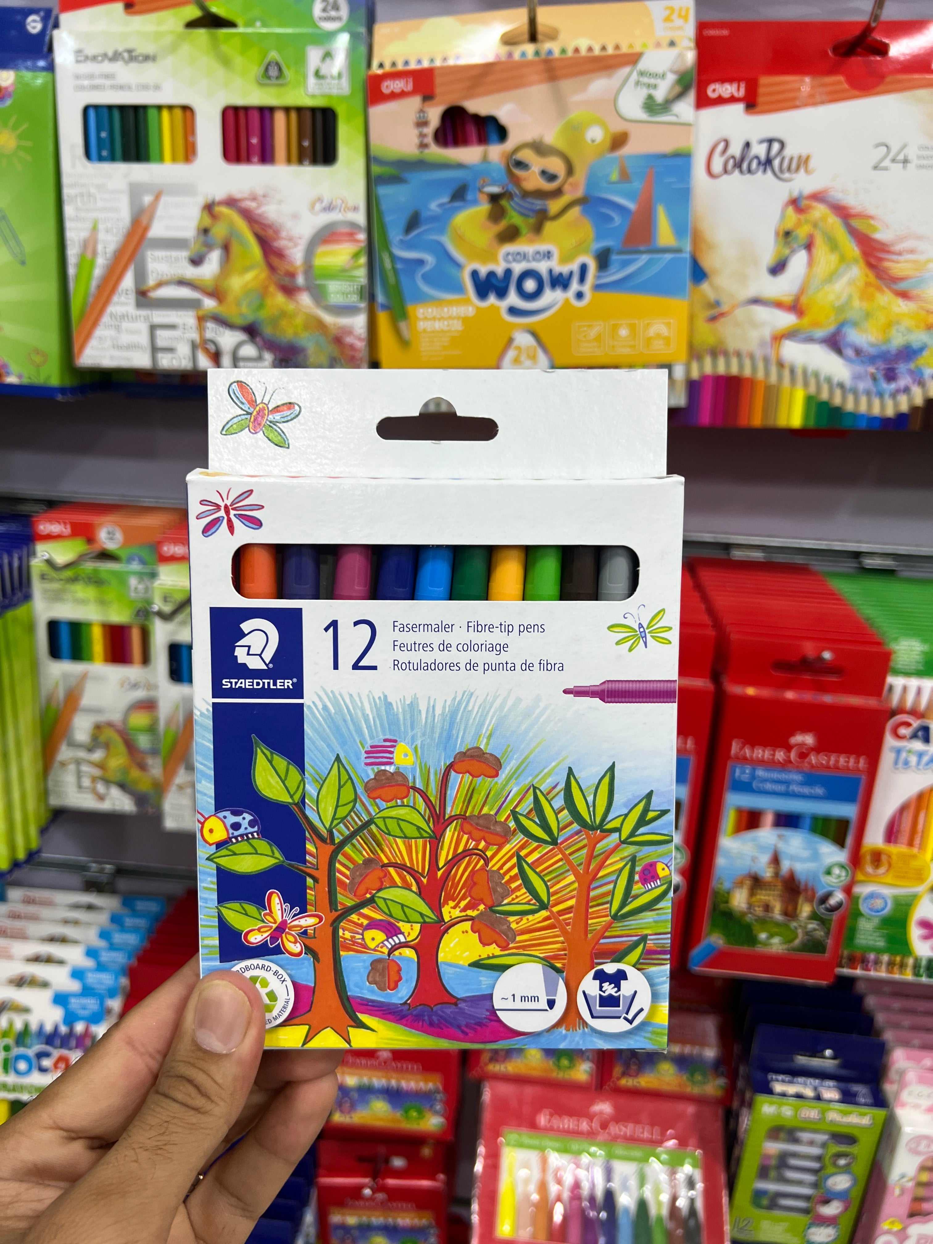 ألوان فلوماستر 12 لون  Staedtler