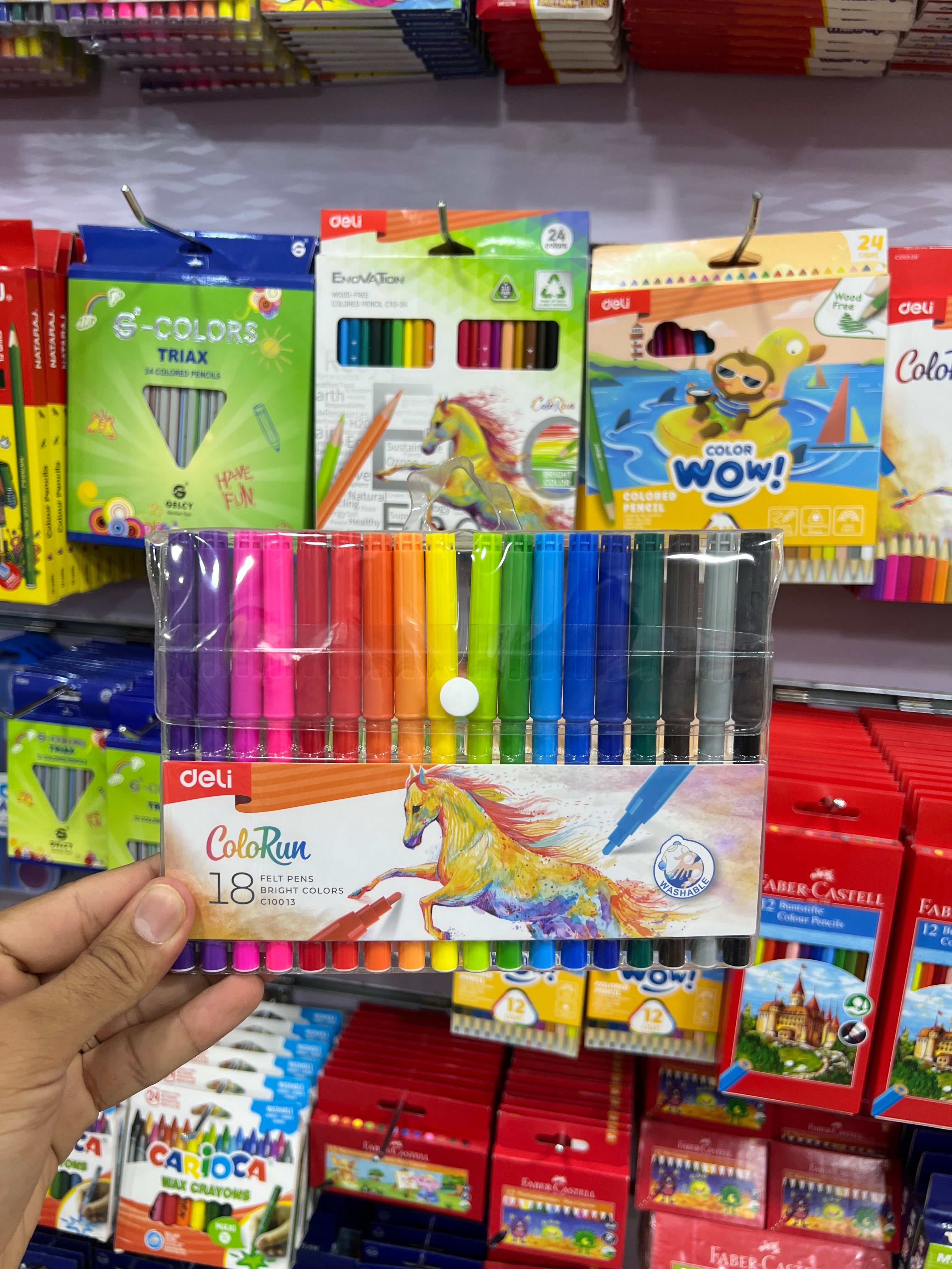 ألوان فلوماستر 18 لون  Deli
