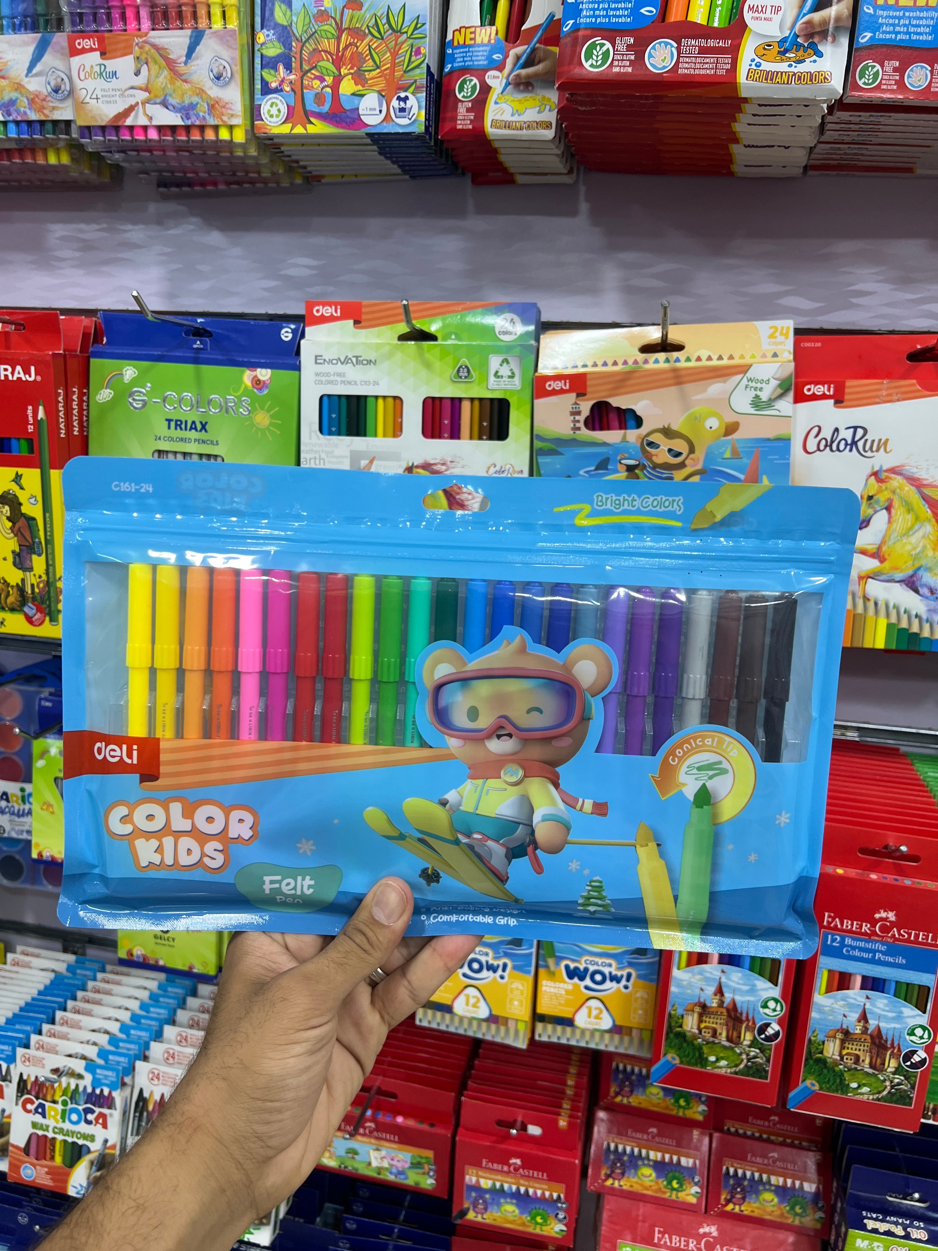 ألوان فلوماستر 24 لون  Deli Kids
