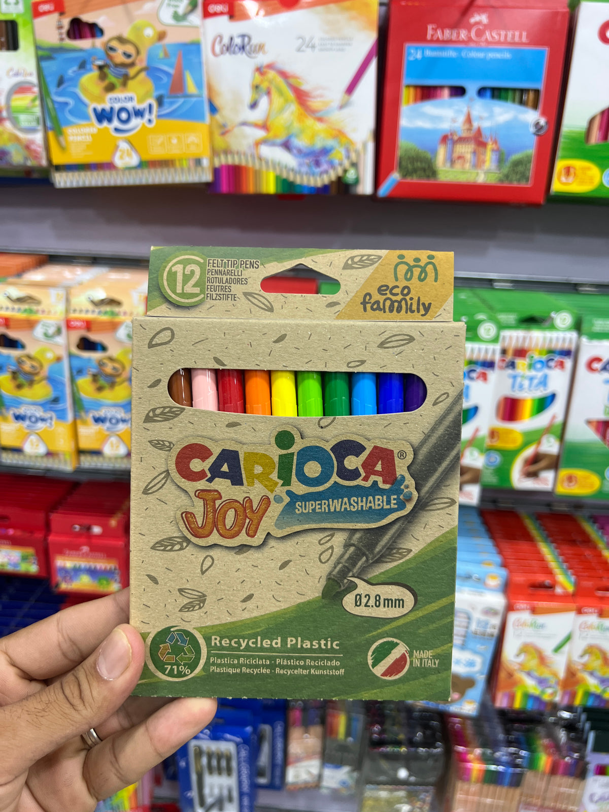 ألوان فلوماستر 12 لون  Carioca Joy