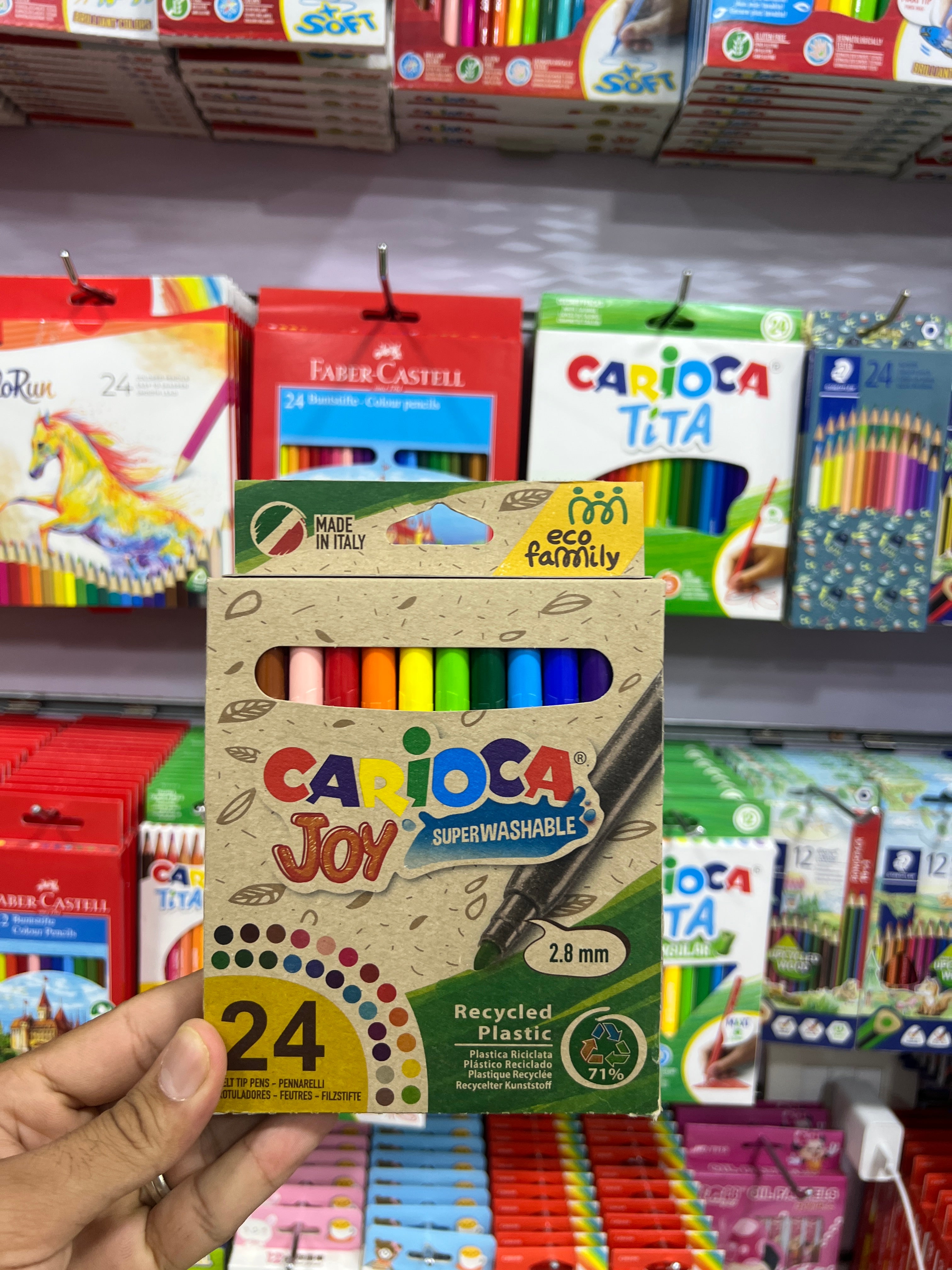 ألوان فلوماستر 24 لون  Carioca Joy