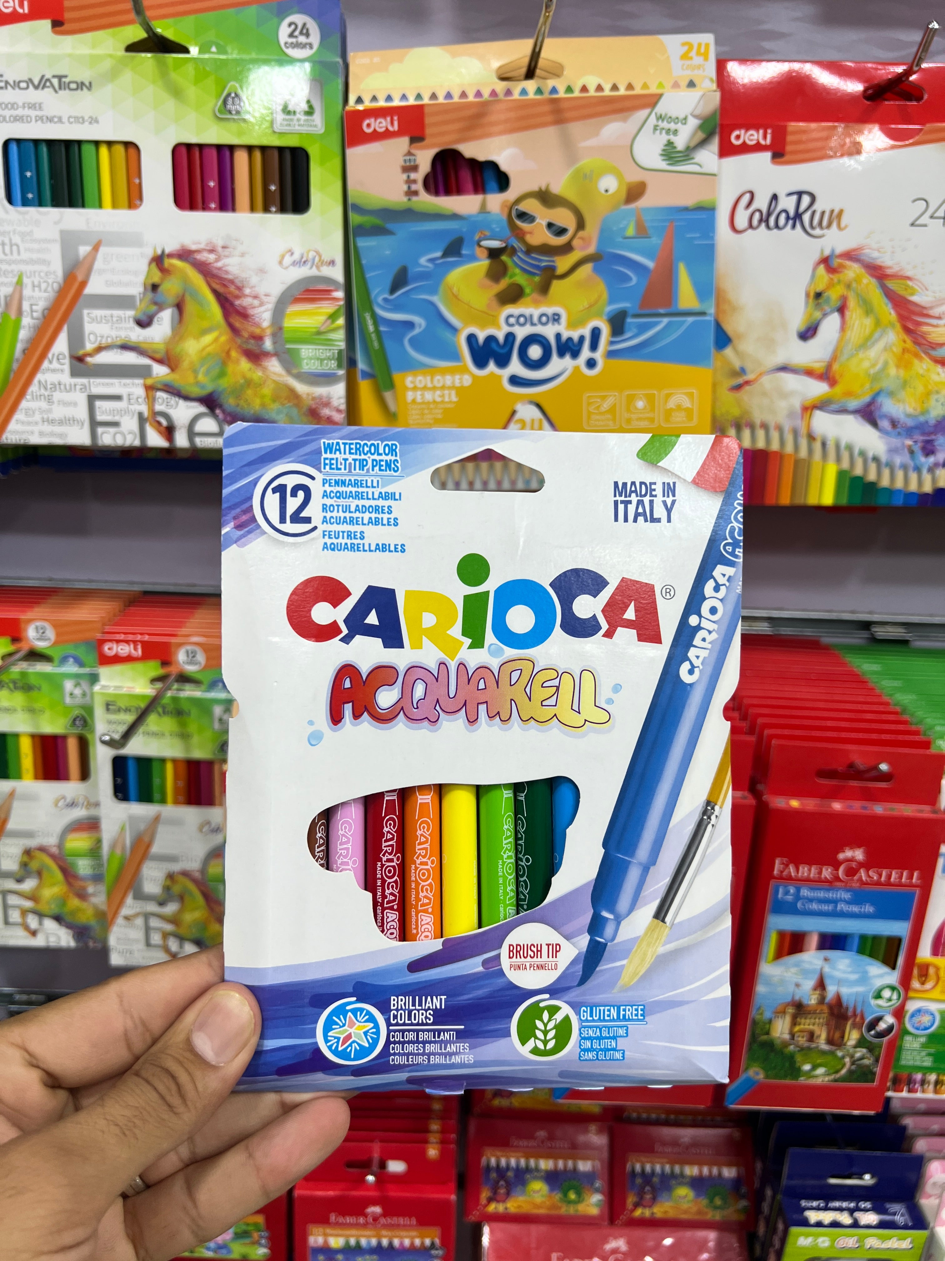 ألوان اكوريل 12 لون Carioca