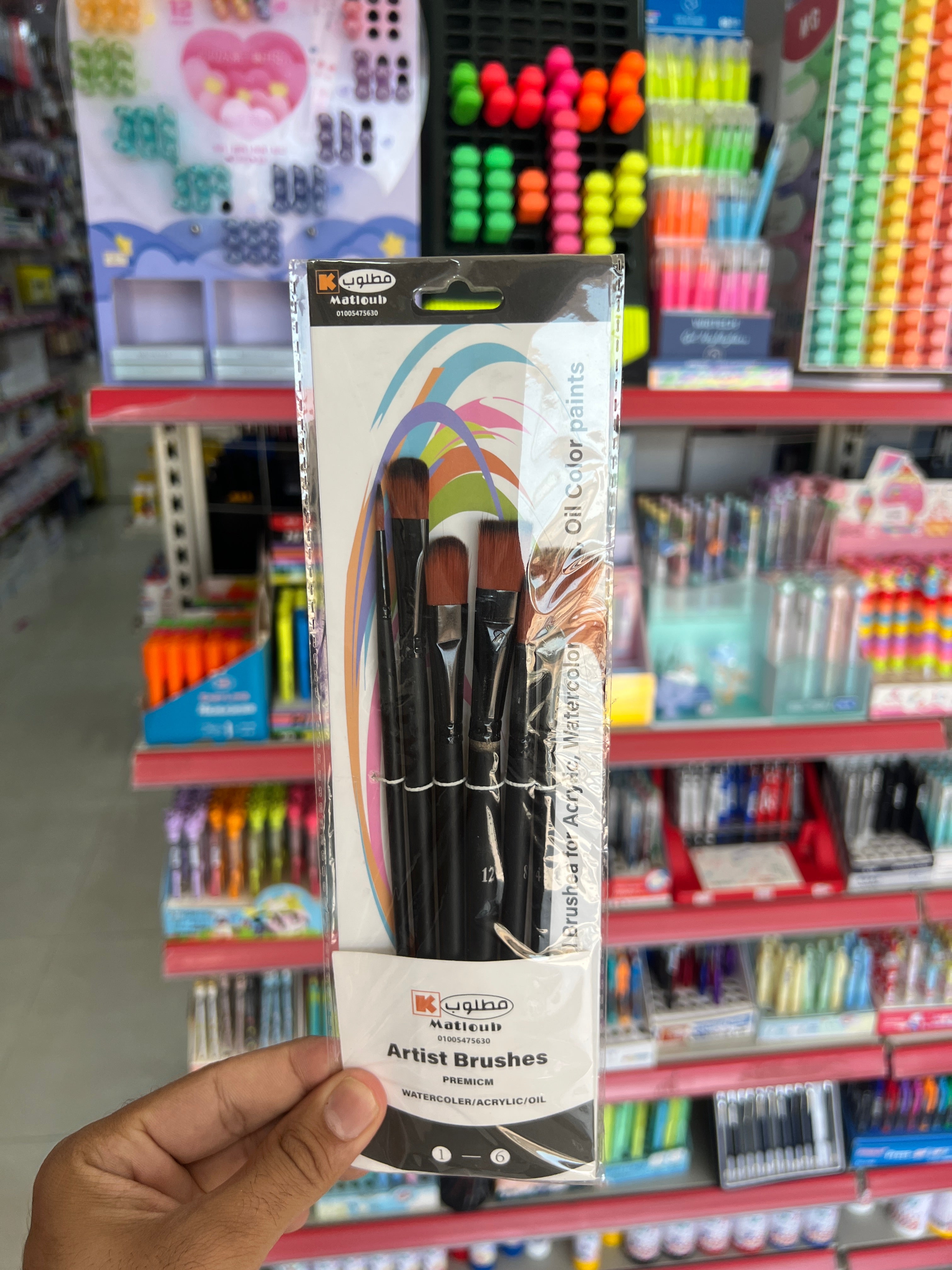 طقم 6فرش ARTIST BRUSHES