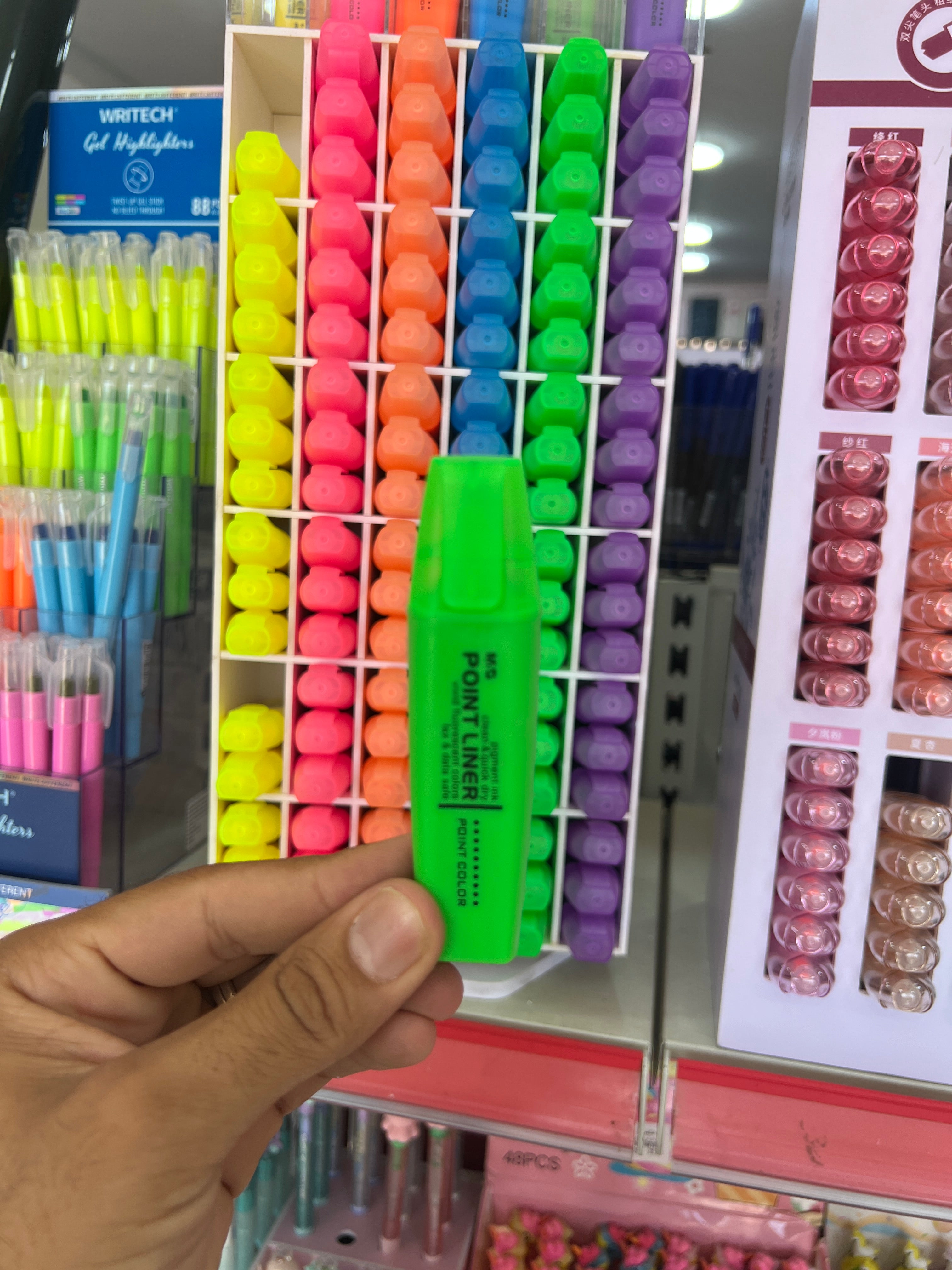 قلم هايلايتر اخضر MG