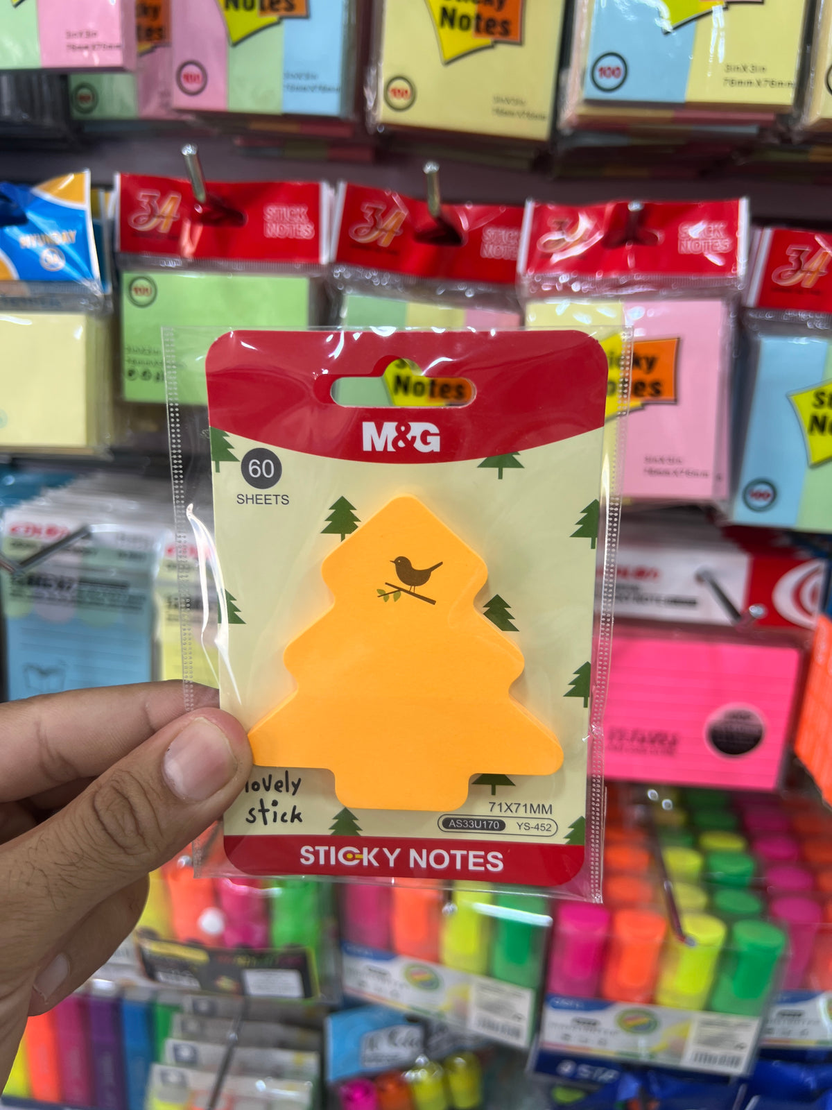 MG استيكي نوت شكل شجره